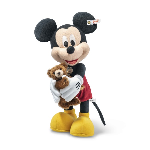 Disney Micky Maus mit Teddybär D100, 31 cm, mehrfarbig