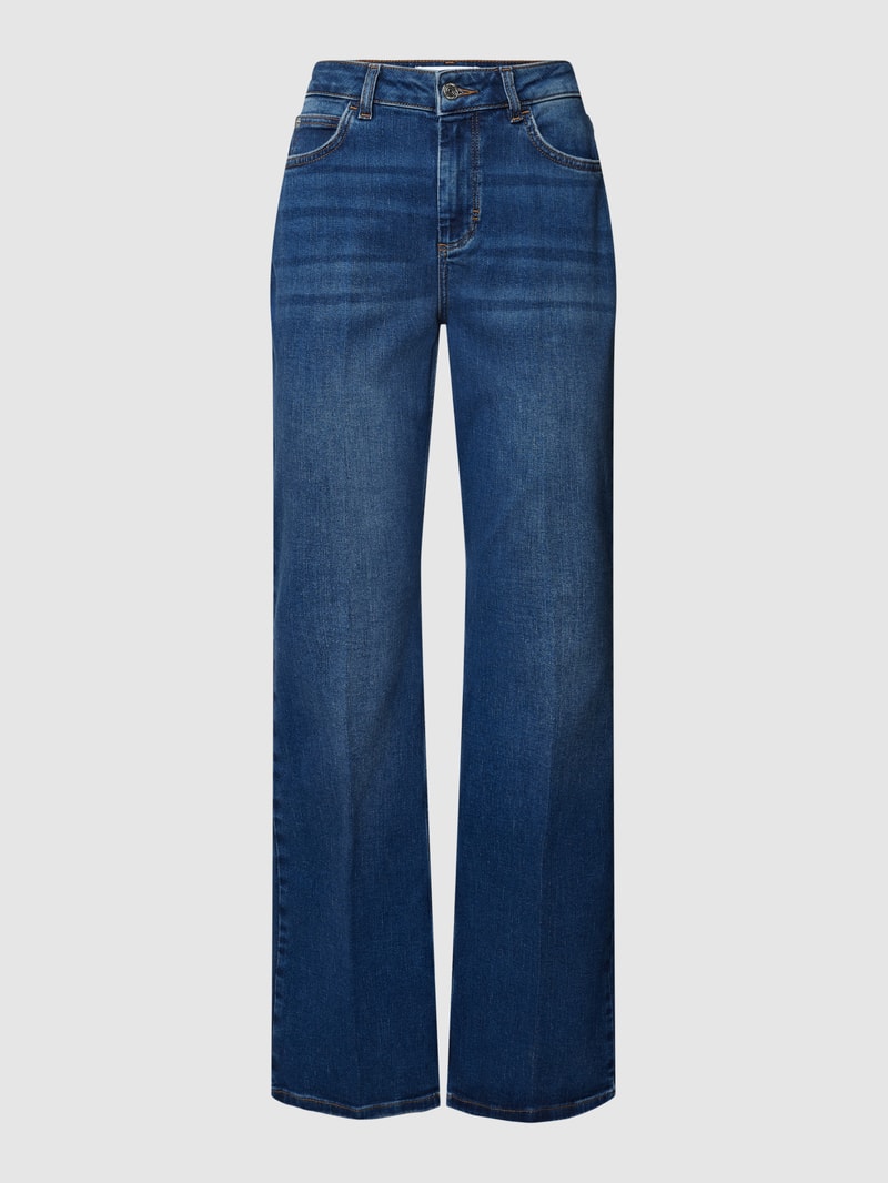 Jeans mit Label-Patch in jeans