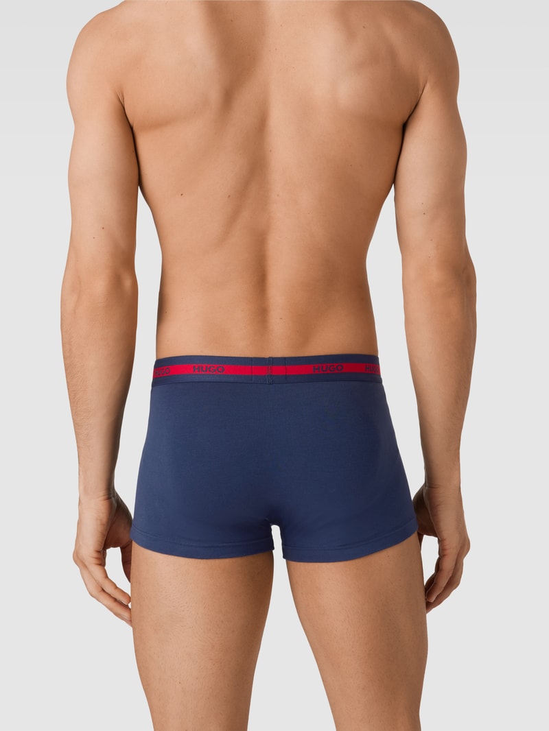 Trunks mit Logo-Bund in dunkelblau