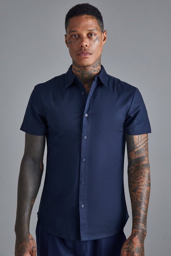 Kurzärmliges Slim-Fit Hemd