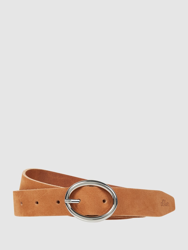Gürtel aus Leder in hellbraun