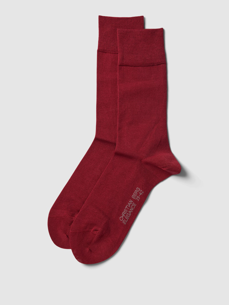 Socken mit Label-Details in bordeaux rot