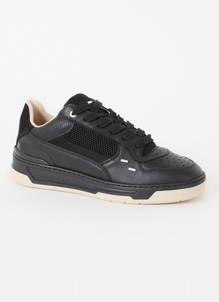 Buty sportowe Filling Pieces Cruiser Crumbs ze skóry z detalami z siateczki