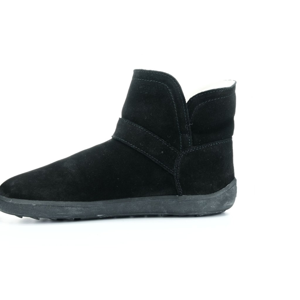 Be Lenka Polaris All Black schwarze Winterbarfußstiefeletten