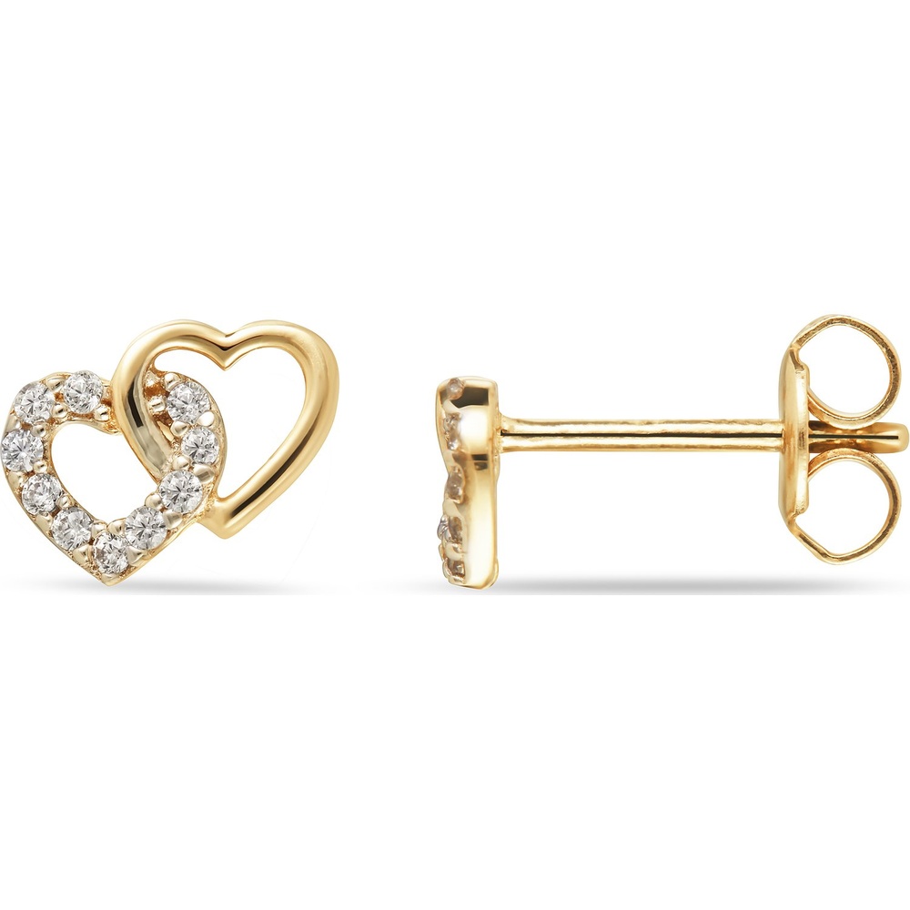 FAVS Boucles d'oreilles à fermoir à poussette 375 Or jaune Boucles d'oreilles