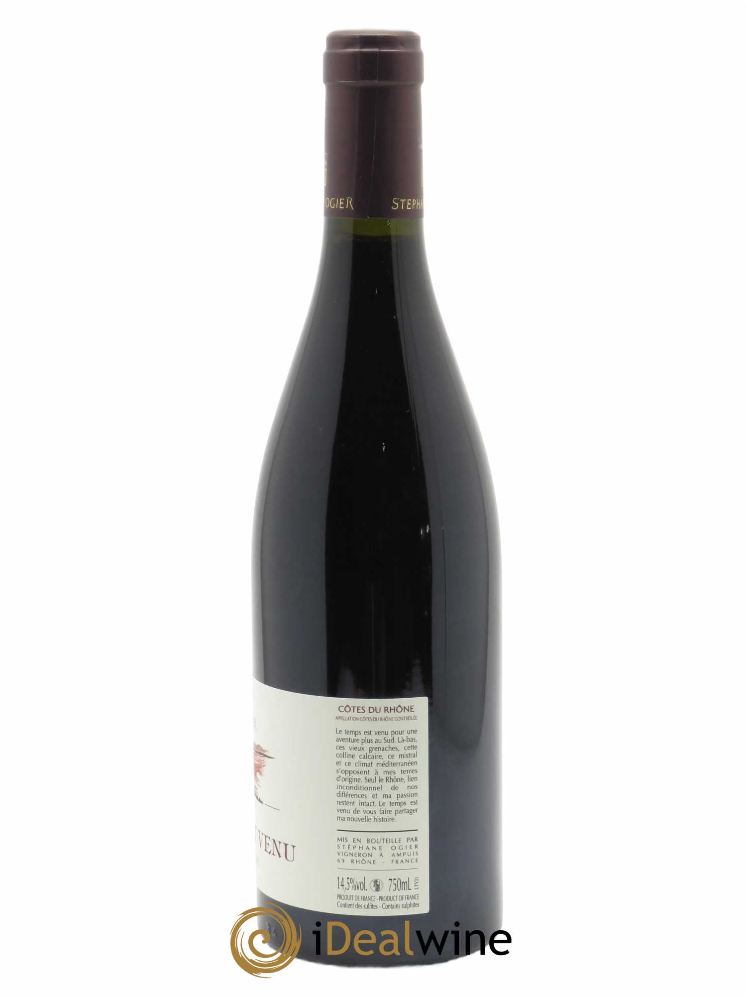 Côtes du Rhône Le Temps est Venu Michel et Stéphane Ogier  2021 - Lot de 1 Bouteille