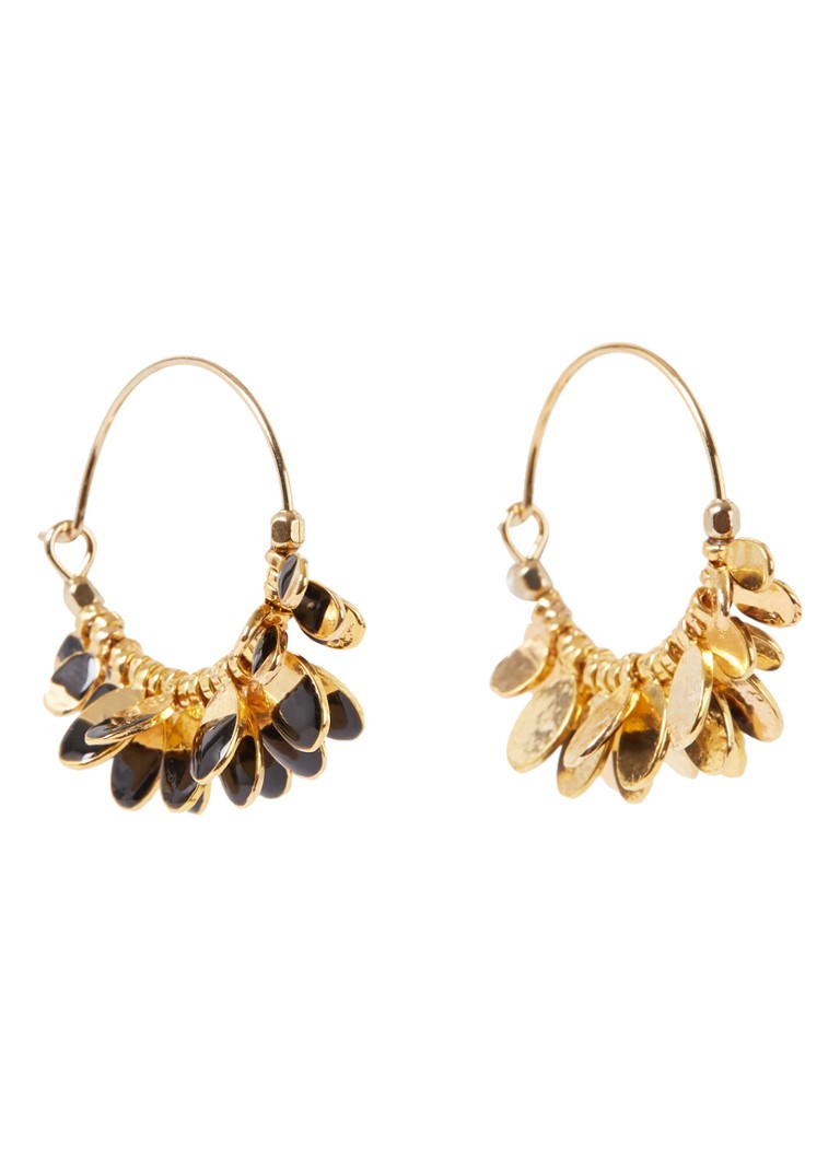 Orecchini a cerchio New Leaves con pendente di Isabel Marant