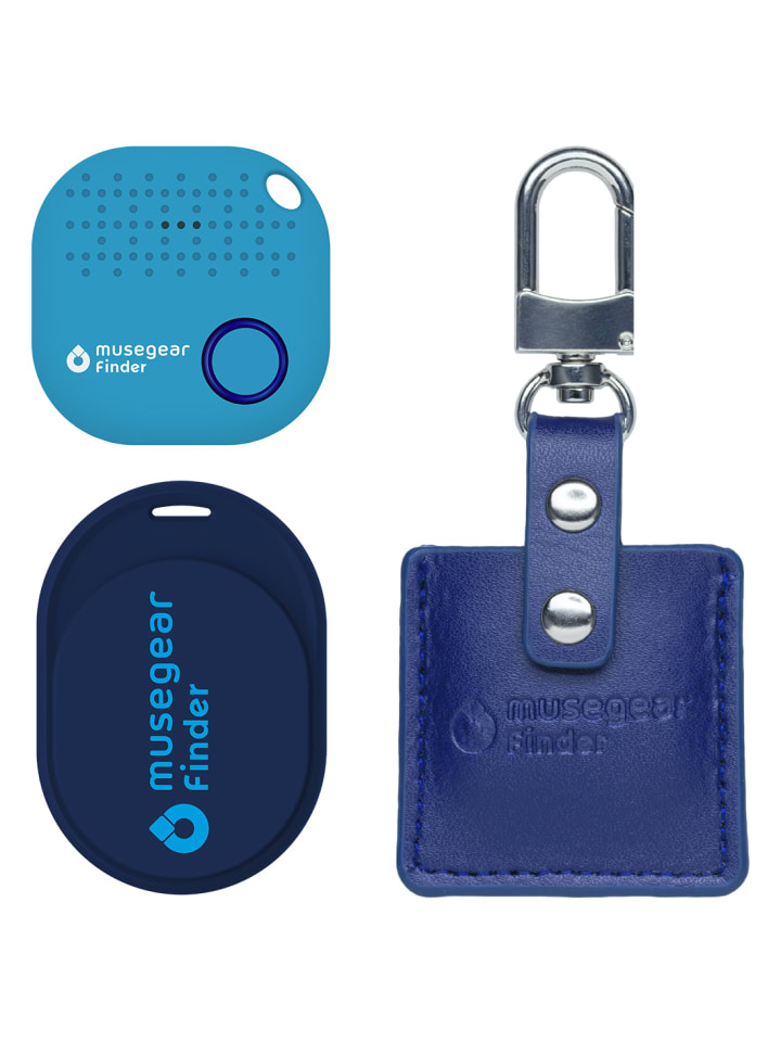 musegear Finder Mini dunkelblau, Finder 2 hellblau, Finder 2 in Ledertasche Navy Blue günstig kaufen onesize