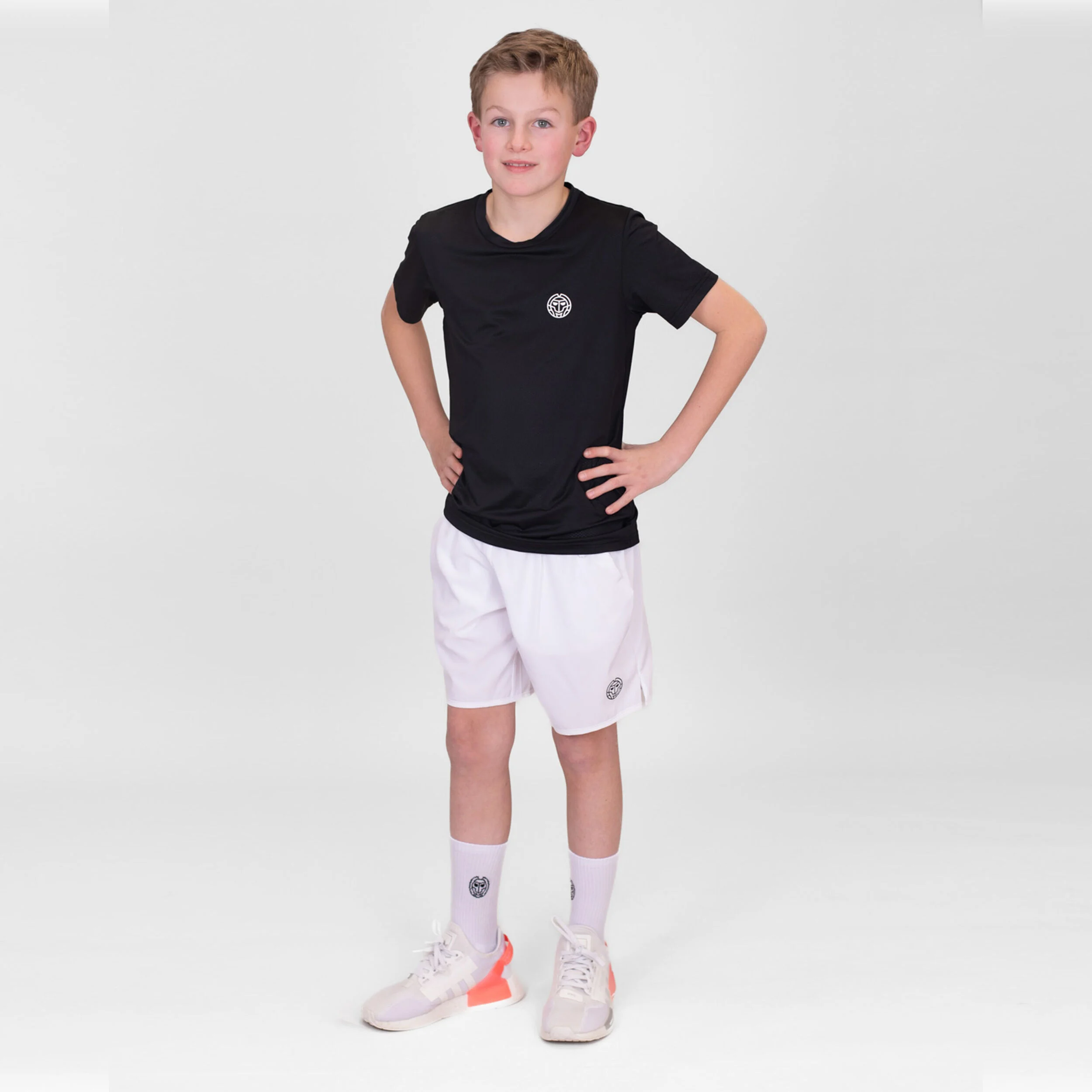 Crew T-Shirt Jungen - Schwarz