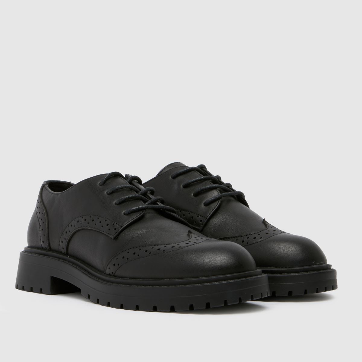 Schuh fekete luminary brogue lányka ifjúsági cipő