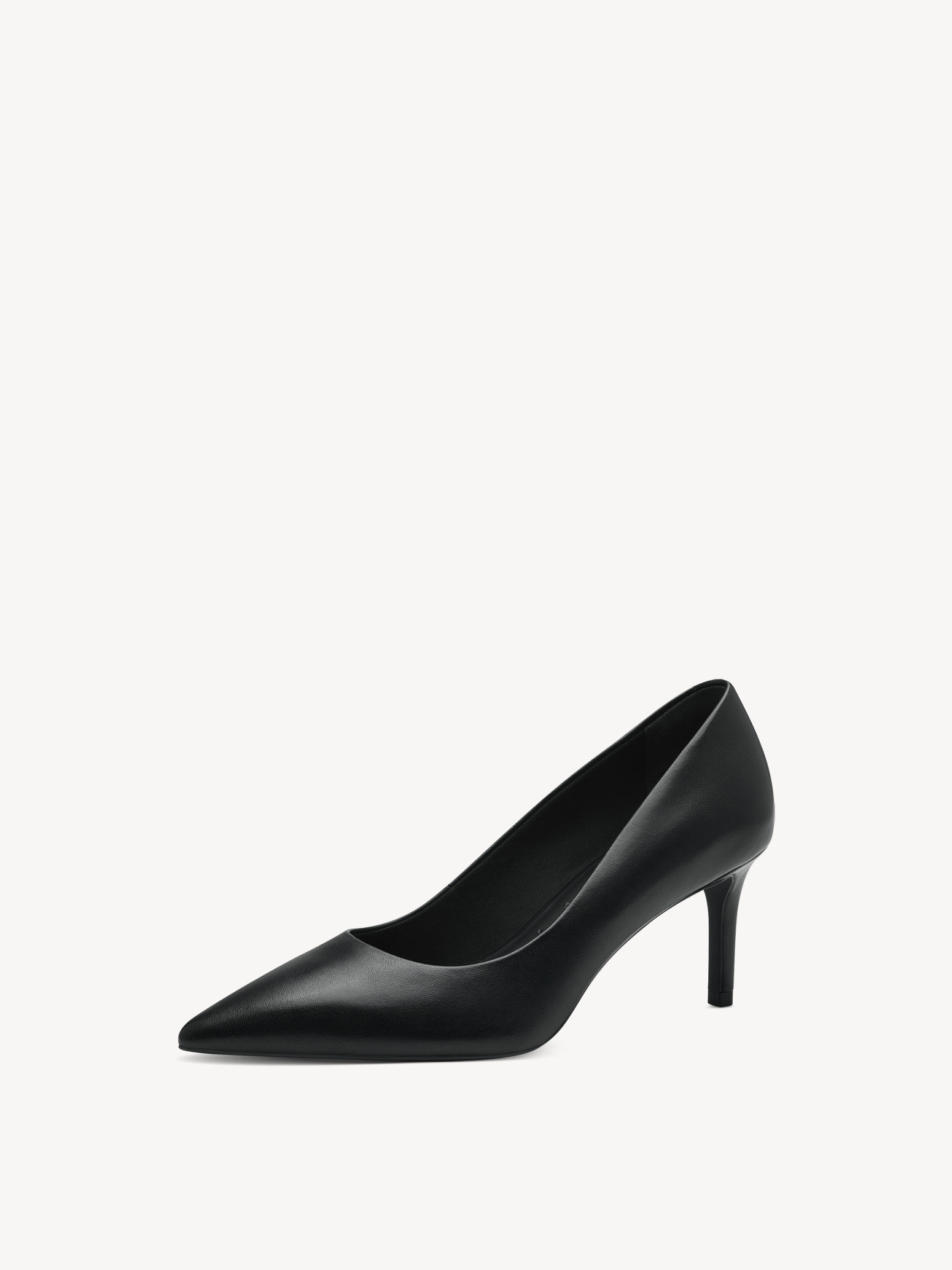 Escarpin en cuir - noir