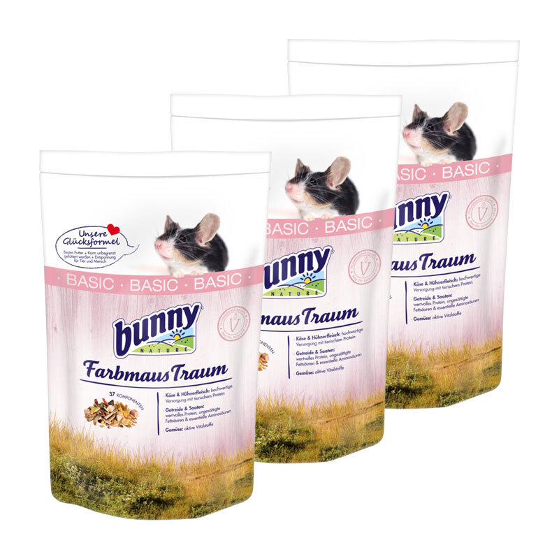 Bunny Hauptfutter Bunny FarbmausTraum 3x500 g