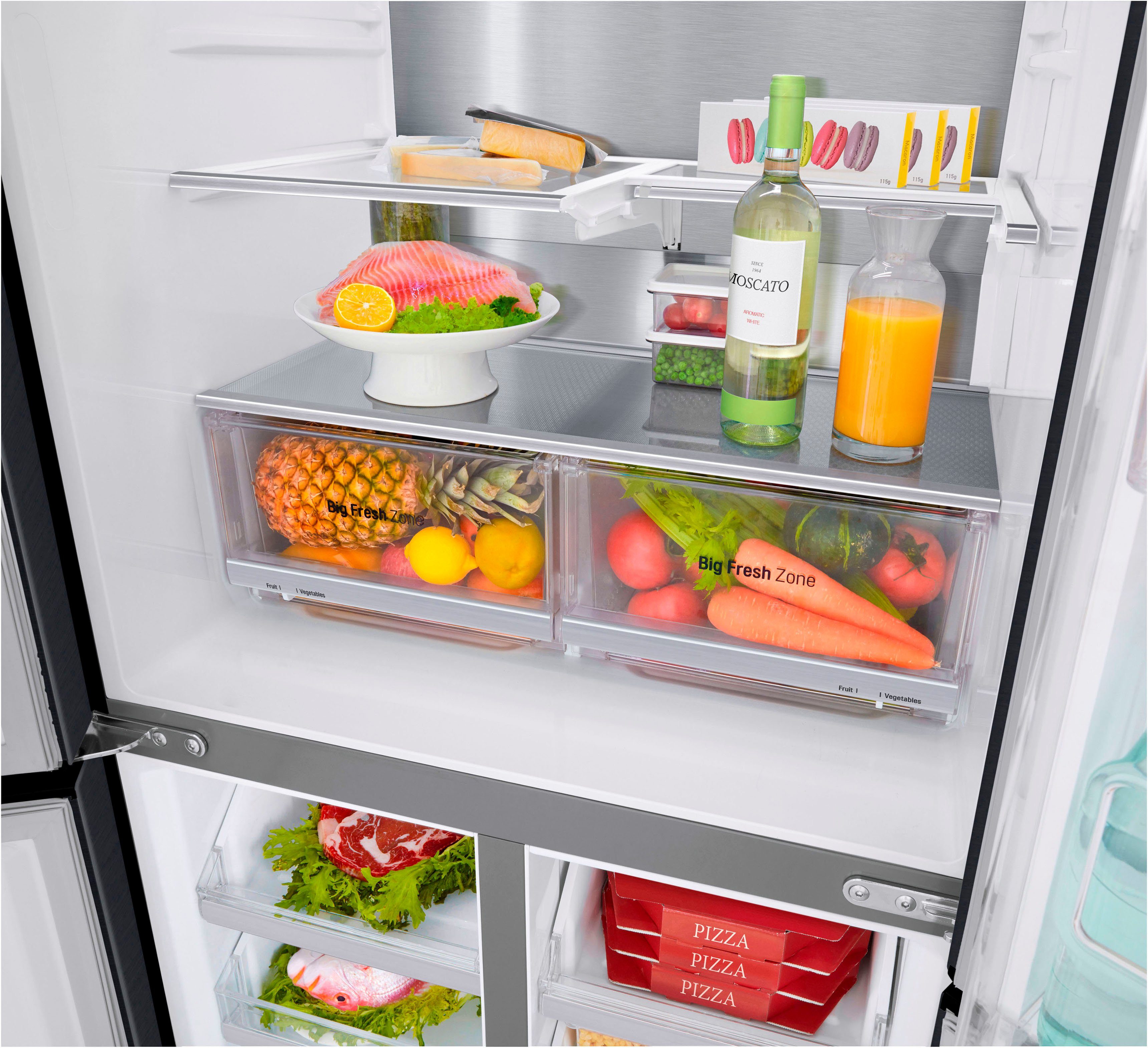 LG Multi Door GMQ844MC5E, 178,7 cm hoch, 83,5 cm breit, InstaView™