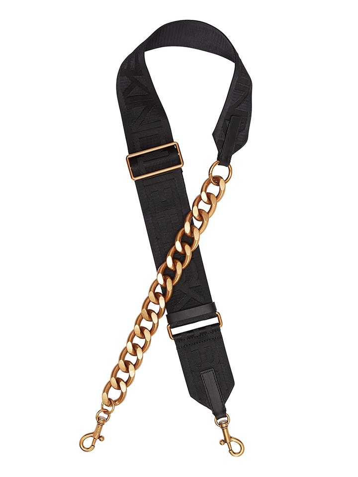 LIEBESKIND BERLIN Umhängeriemen in Schwarz/ Gold - (L)140 cm günstig kaufen onesize