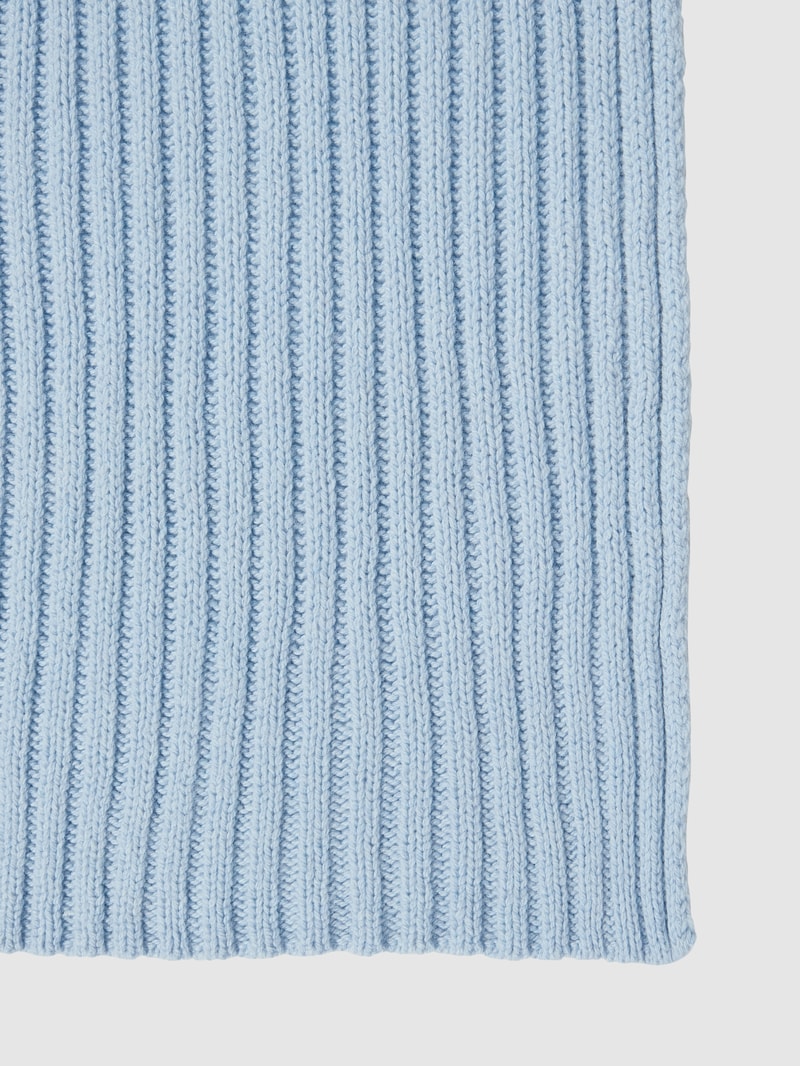 Schal mit Kaschmir-Anteil in bleu