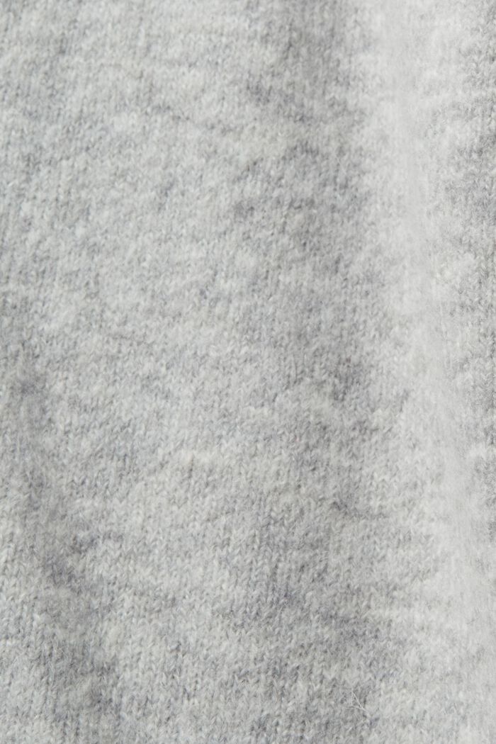 Wollmix-Pullover mit V-Ausschnitt
