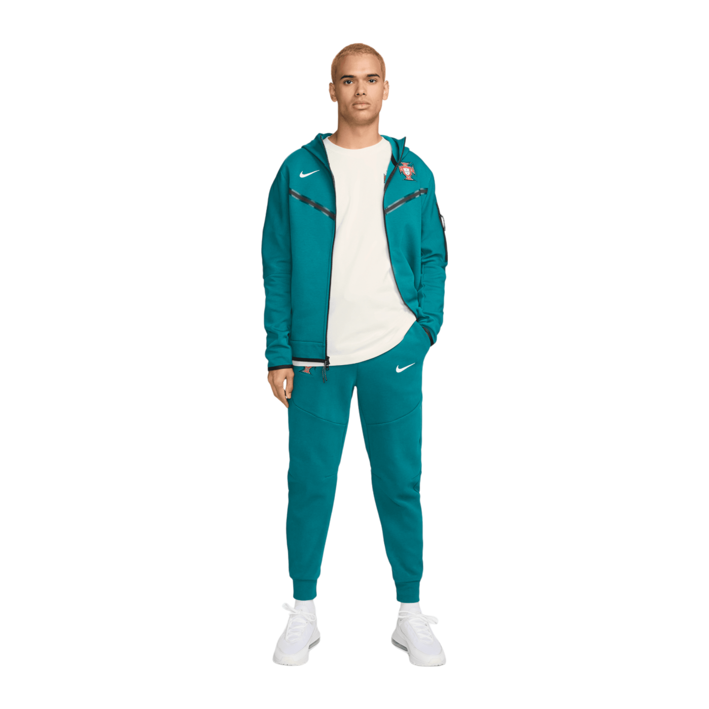 Nike Portugal Tech Fleece Hoody EM 2024 Grün F381