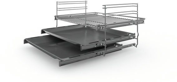 BOSCH Induktions-Standherd HLS59D321 HLS59D321, mit 3-fach-Teleskopauszug, ecoClean