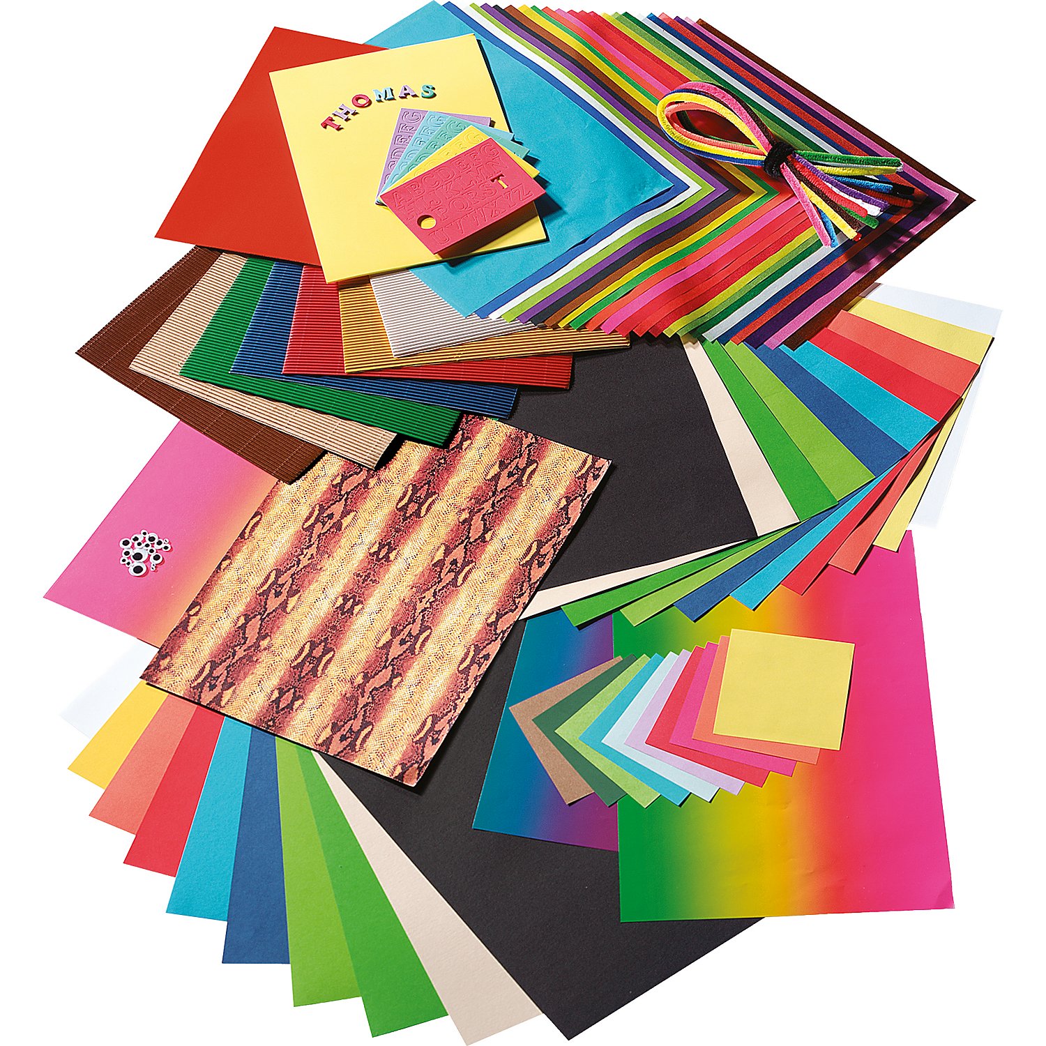folia Bastel-Papier-Set, 323-teilig