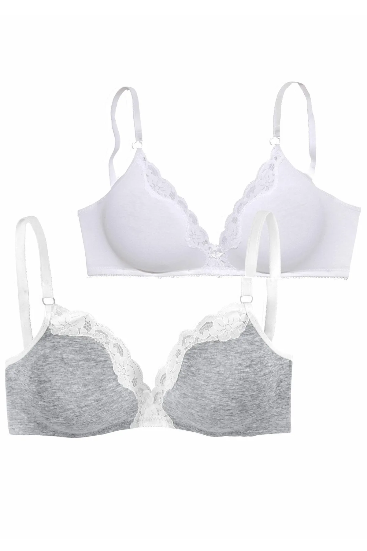 PETITE FLEUR  BH - Grau - Unifarben