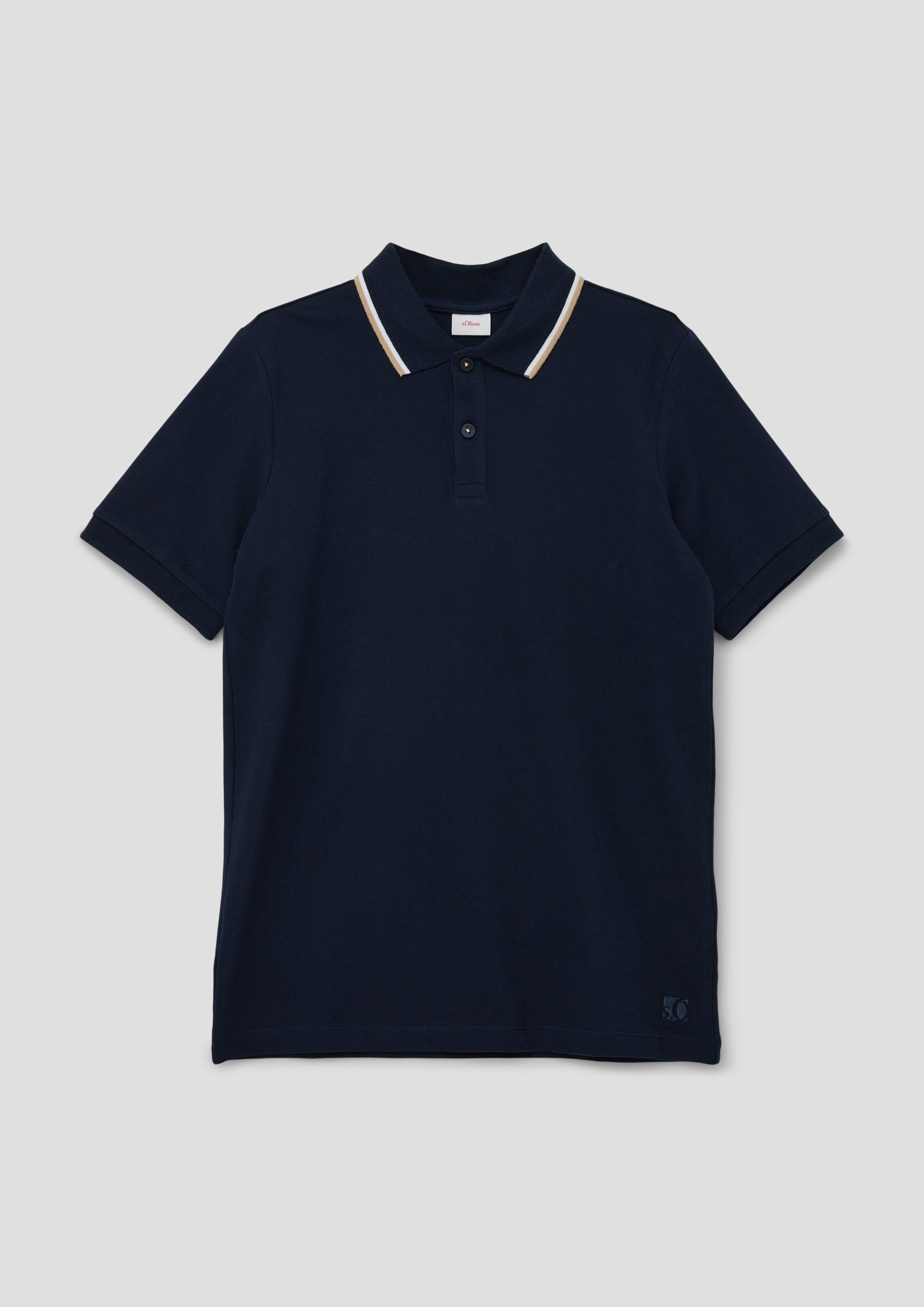 Polo-Shirt mit Kontraststreifen  2140095-5952