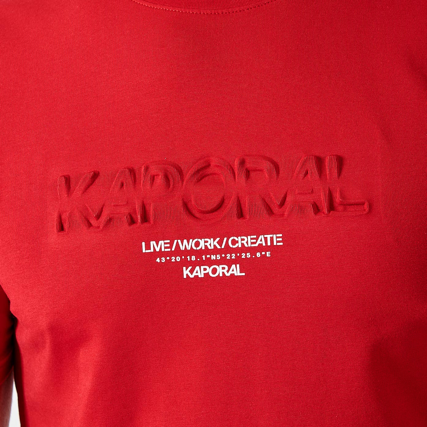 NIRAJ  T-shirt rouge homme