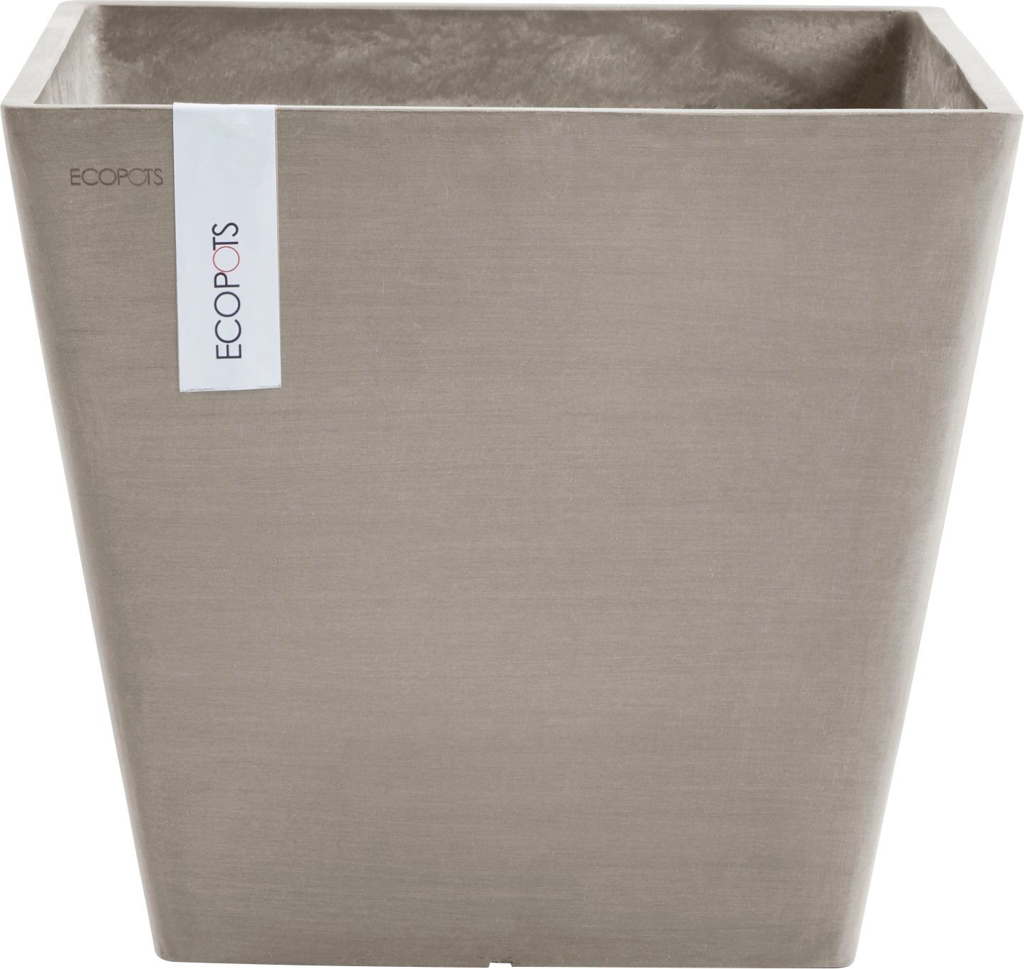 ECOPOTS Blumentopf ROTTERDAM Taupe, BxTxH: 40x40x35 cm