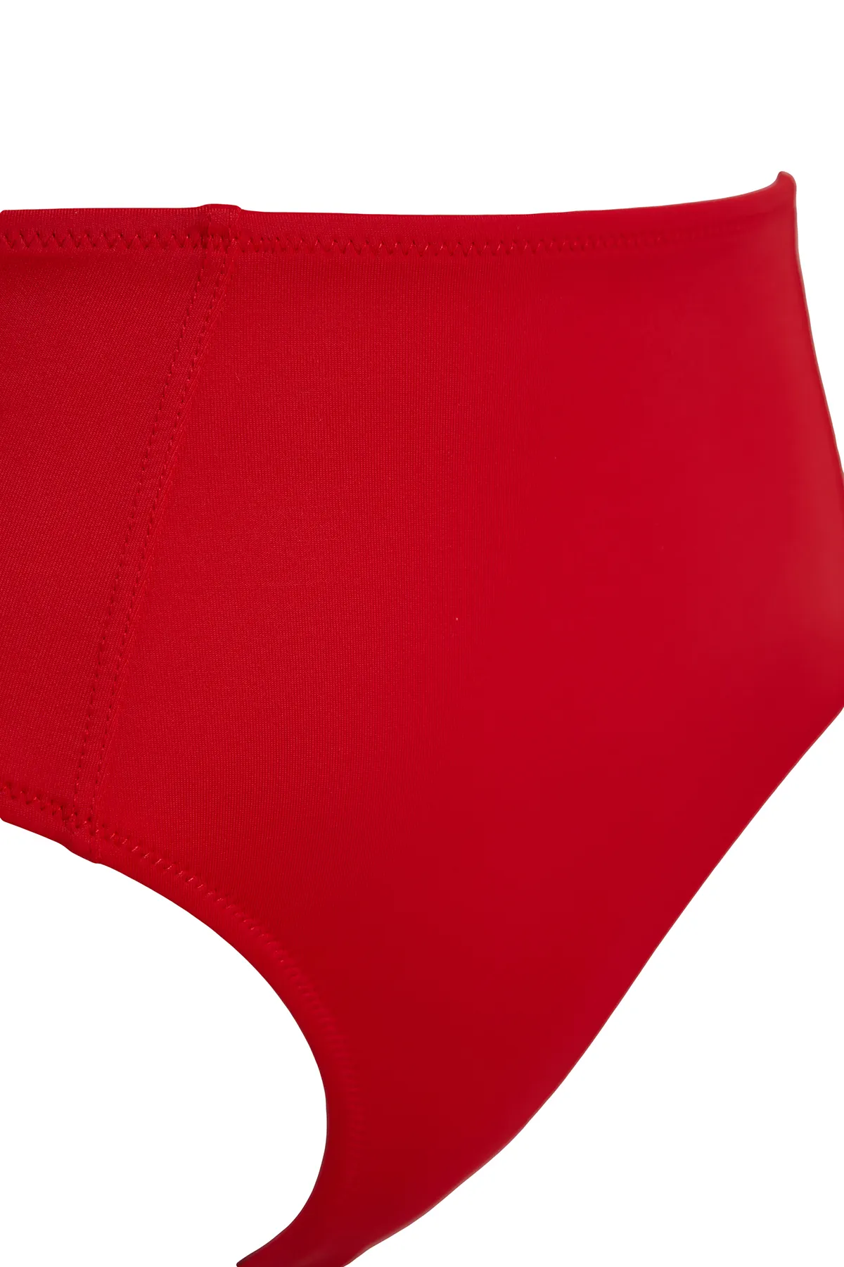 Trendyol Collection  Rote Hipster-Bikinihose mit hoher Taille TBESS21BA0387