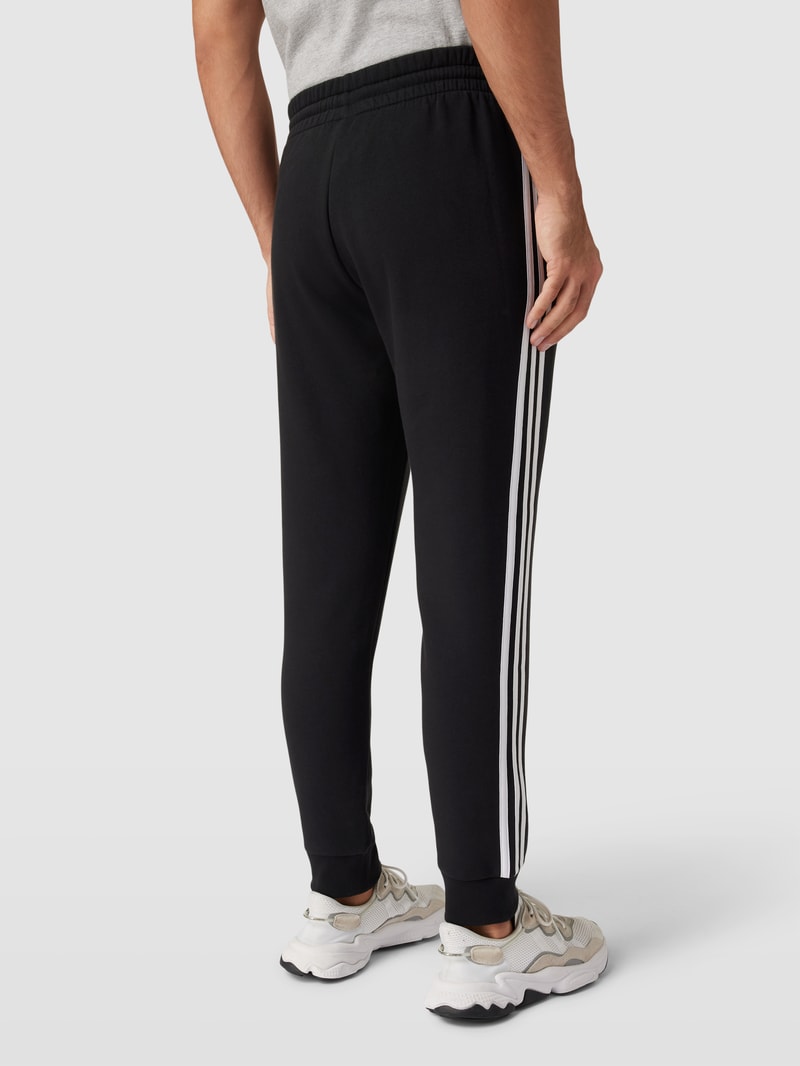 Sweatpants mit Label-Stitching in schwarz