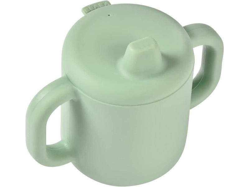 Tasse d'apprentissage silicone vert sauge