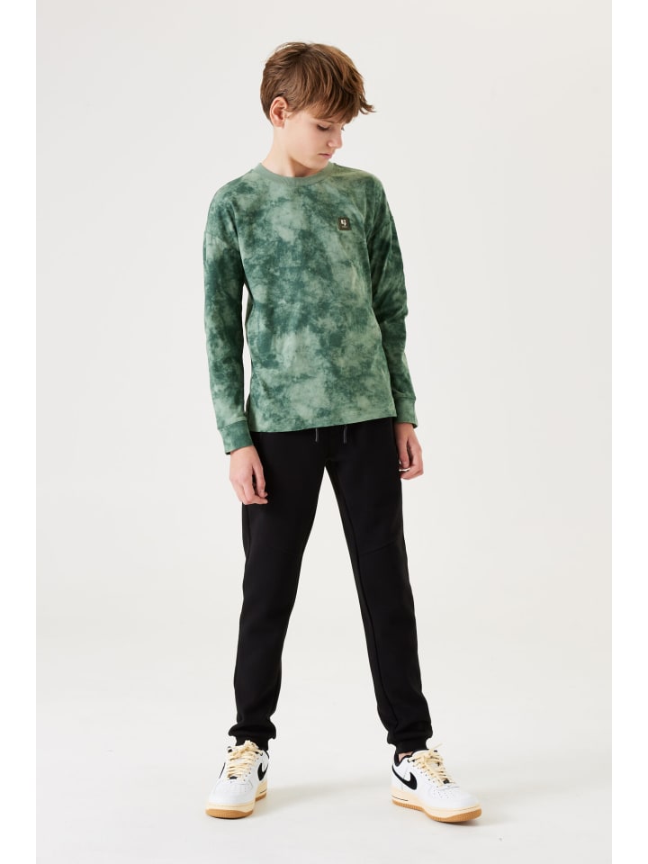 Garcia Langarmshirt mit Batik-Muster in rucola günstig kaufen