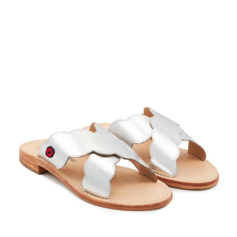 Sandales en cuir Vanessa Silver