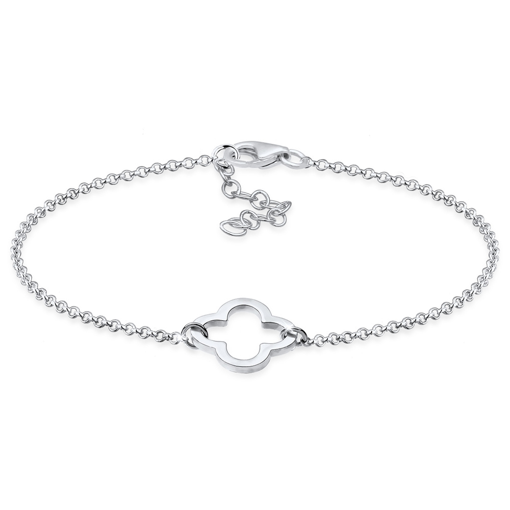 Elli Elli Bracelet Femmes Trèfle découpé symbole en argent sterling 925 Bracelet
