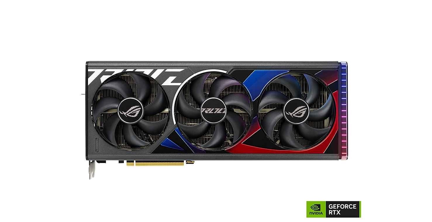 Asus ROG Strix GeForce RTX 4090 OC Edition Gaming Grafikkarte (24 GB, GDDR6X, 2xHDMI, 3xDP, Raytracing, 8K-HDR-Gaming, DLSS 3)