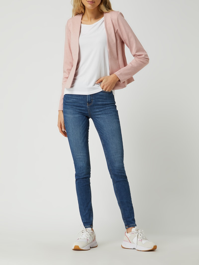 Kurzblazer mit Viskose-Anteil Modell 'Kate' in rosé