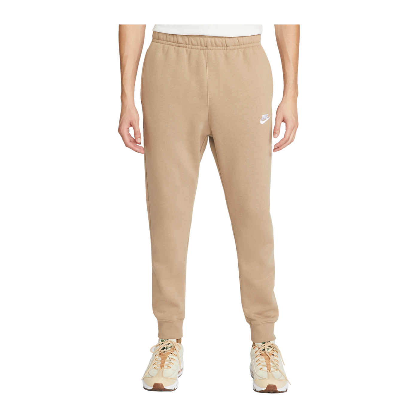 Nike Club Fleece Jogginghose Braun Weiss F247