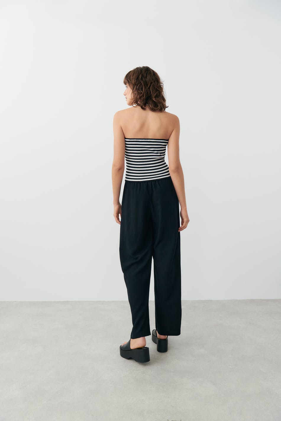 Linen mix trousers