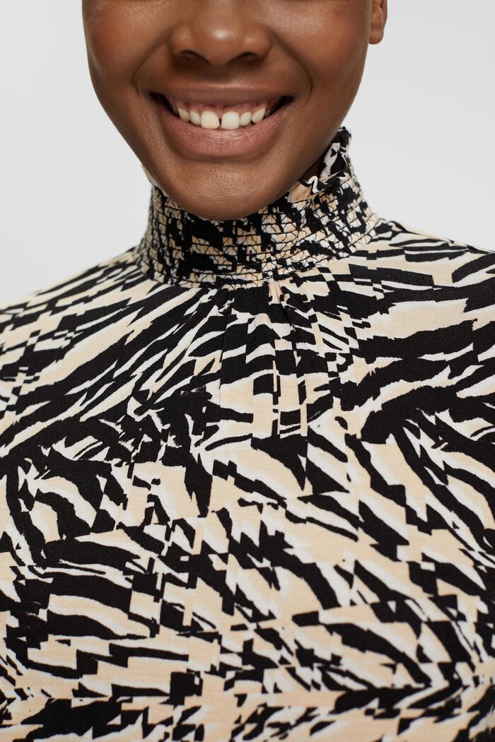 Longsleeve mit Print, LENZING™ ECOVERO™