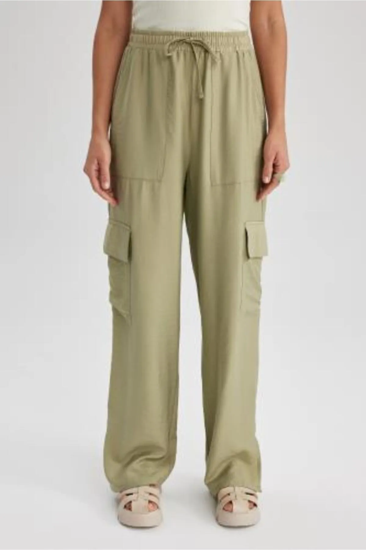DeFacto  Weite Beintasche, hohe Taille, weites Bein, lange Hose A9212ax23sm