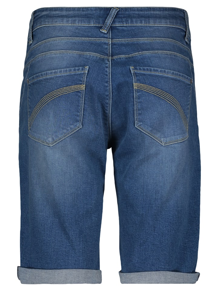 CARTOON Jeans-Shorts mit Stickerei in Blau günstig kaufen 36