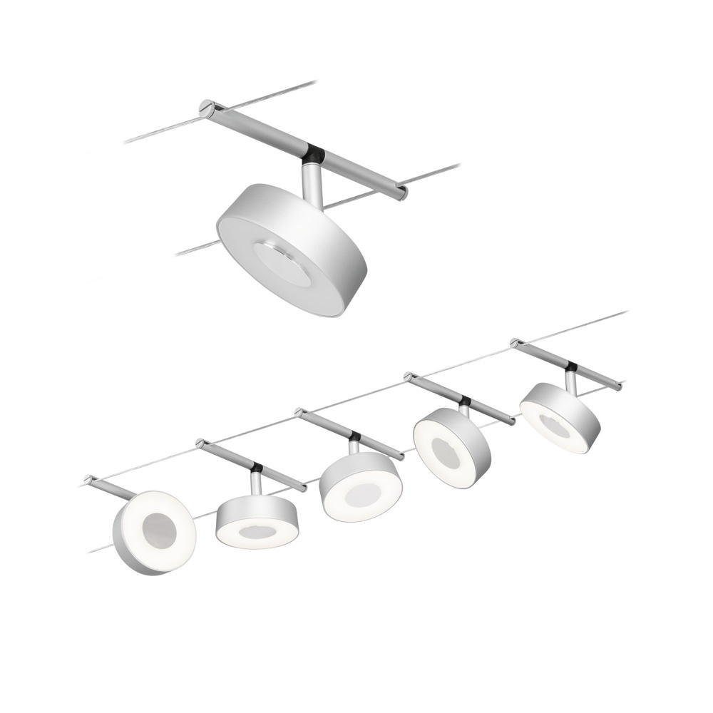Paulmann Deckenleuchte LED Seilsystem Basisset Circle in Chrom-matt und Chrom 5x 5W 900lm, keine Angabe, Leuchtmittel enthalten: Ja, fest verbaut, LED, warmweiss, Seilsystem