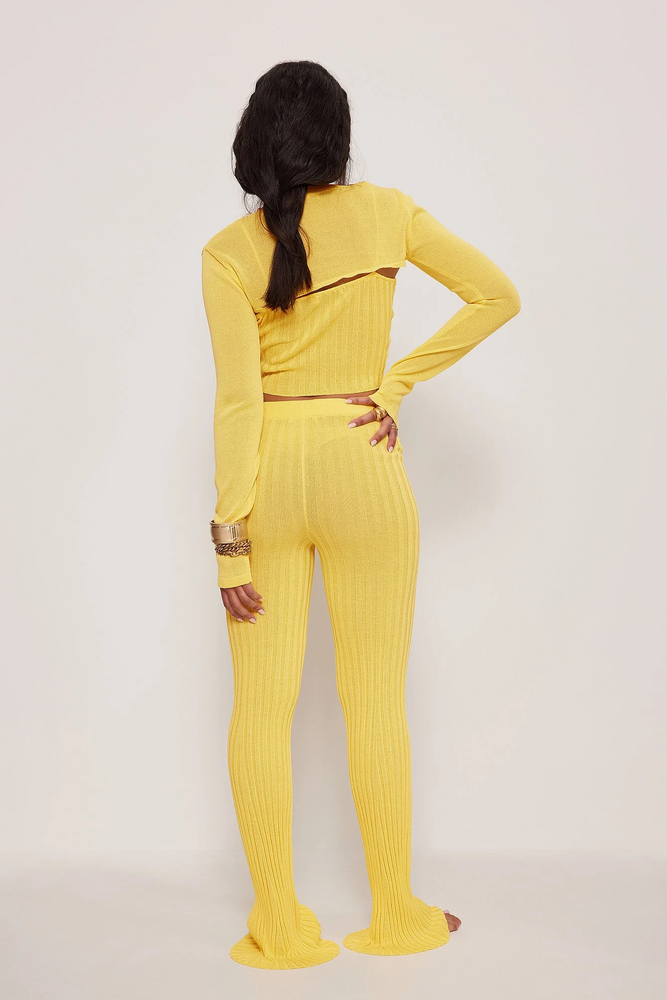 Ribbed Long Trousers