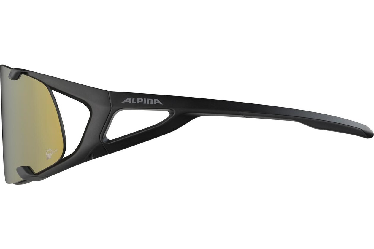 Alpina Hawkeye S Q-Lite black matt /bronce mirror lens