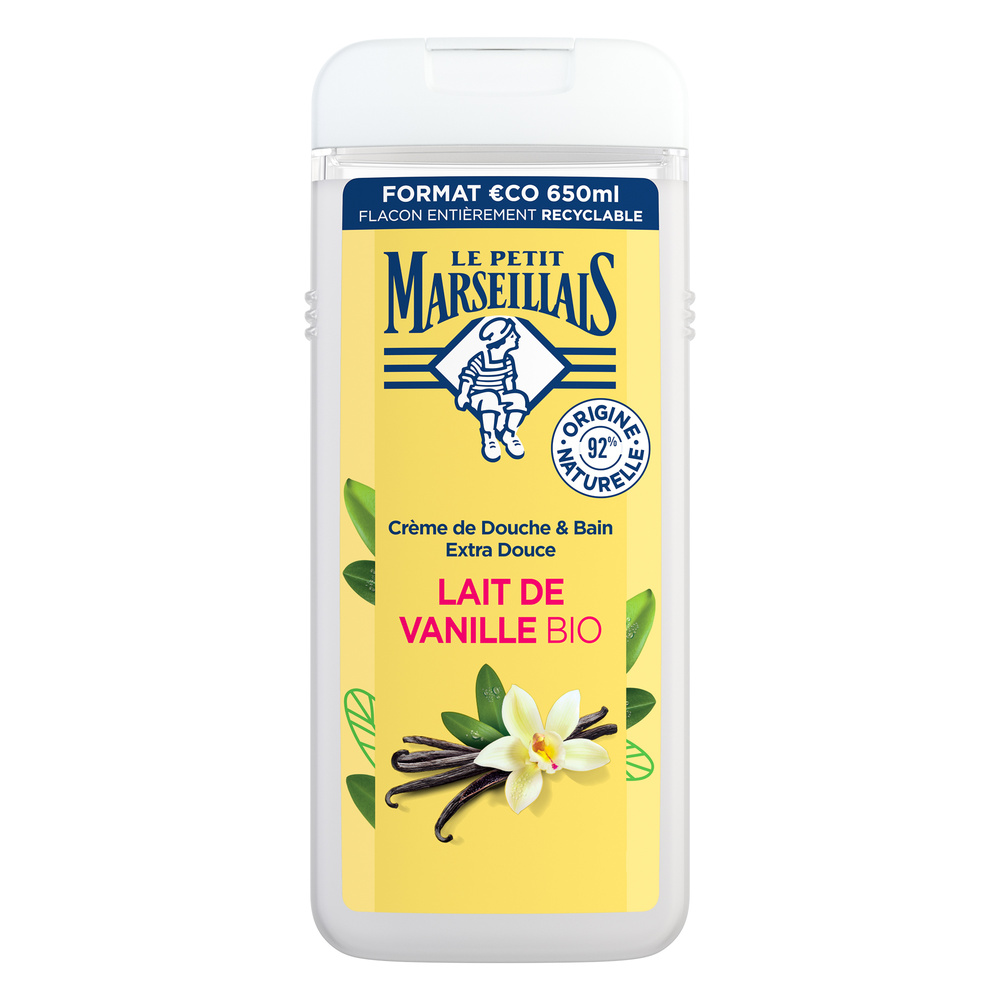 le petit marseillais LE PETIT MARSEILLAIS  DOUCHE EXTRA DOUXLAIT DE VANILLE BIO 650 ML Gel Douche