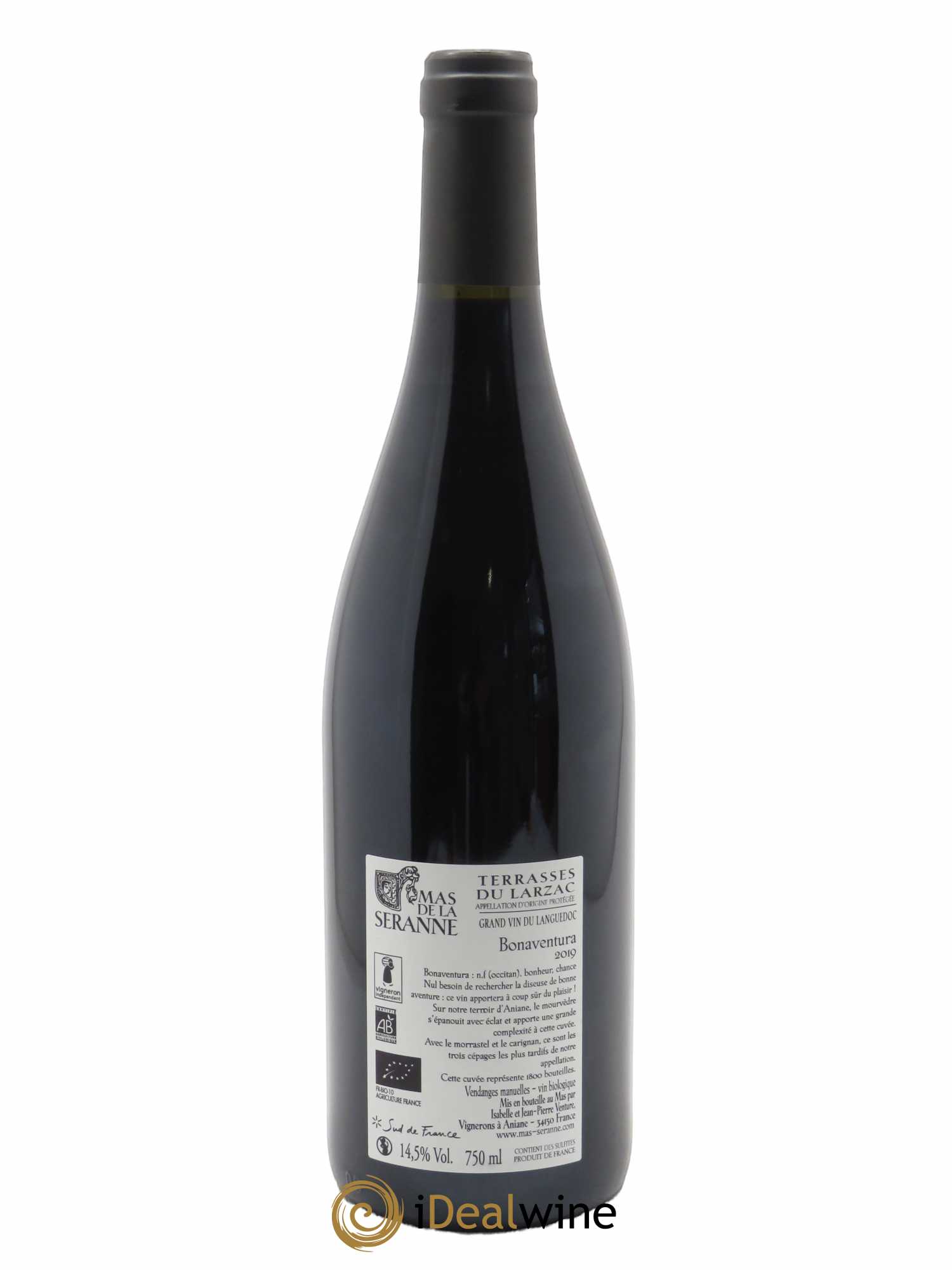 Terrasses du Larzac Bonaventura Mas de la Seranne  2019 - Lot de 1 Bouteille