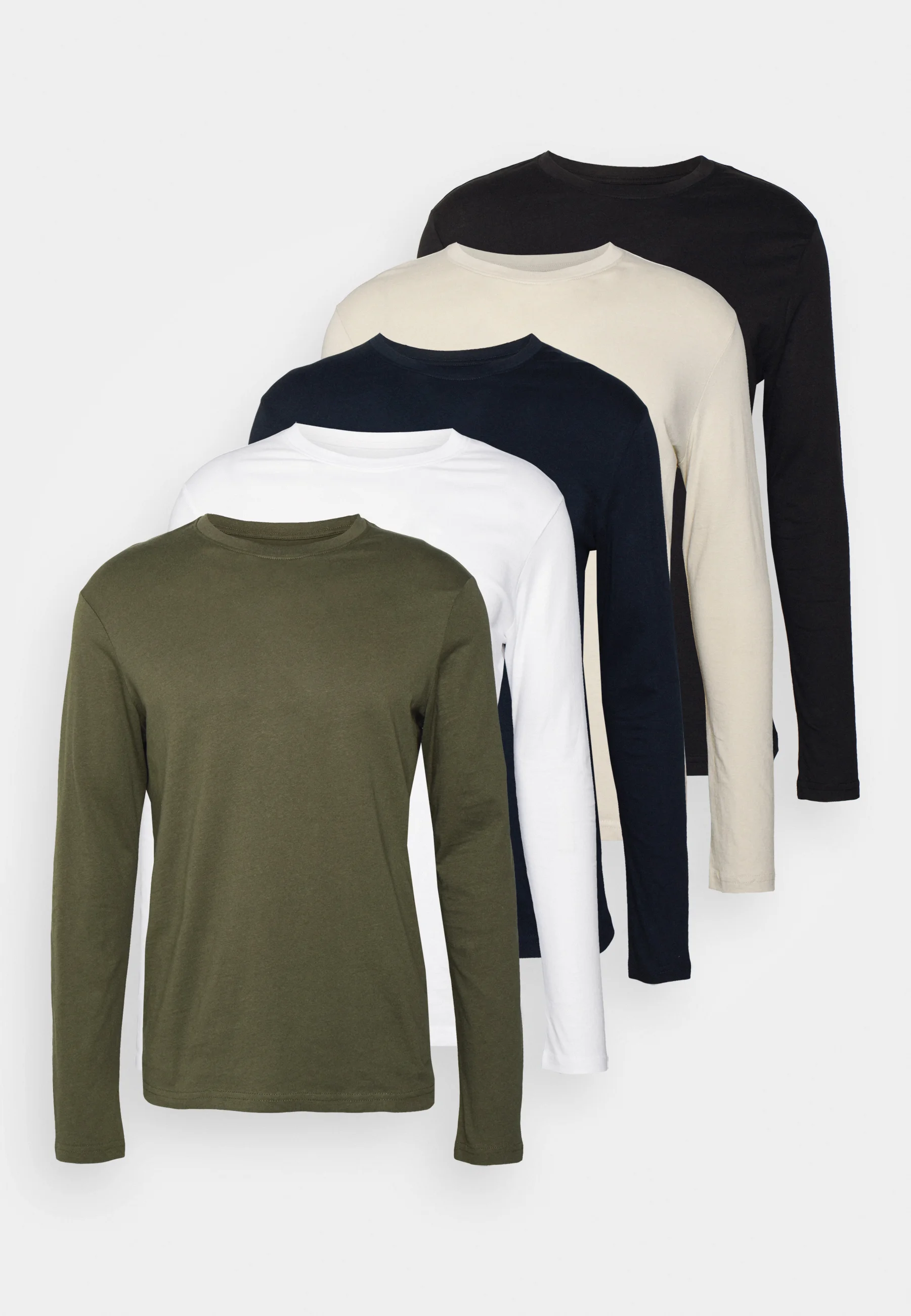 Pier One 5 PACK - Camiseta de manga larga