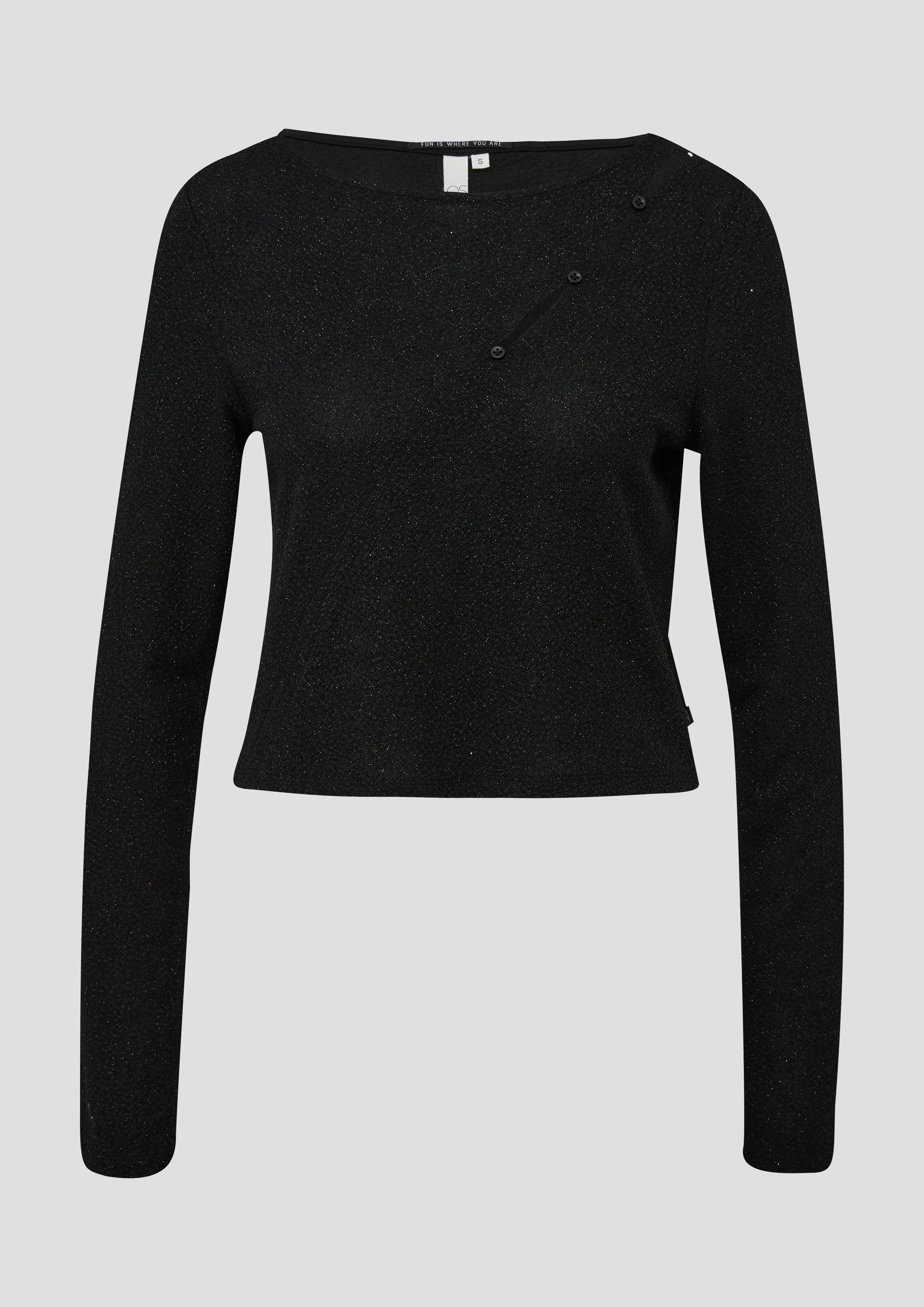 Langarmshirt mit Knopfleiste  2138356-9999