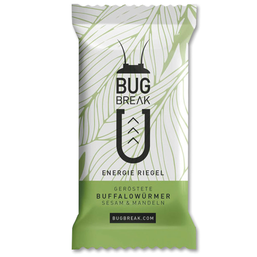 Bug-Break Energie Riegel Buffalowürmer Sesam & Mandeln 36g