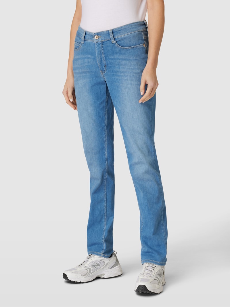Jeans mit Eingrifftaschen in hellblau