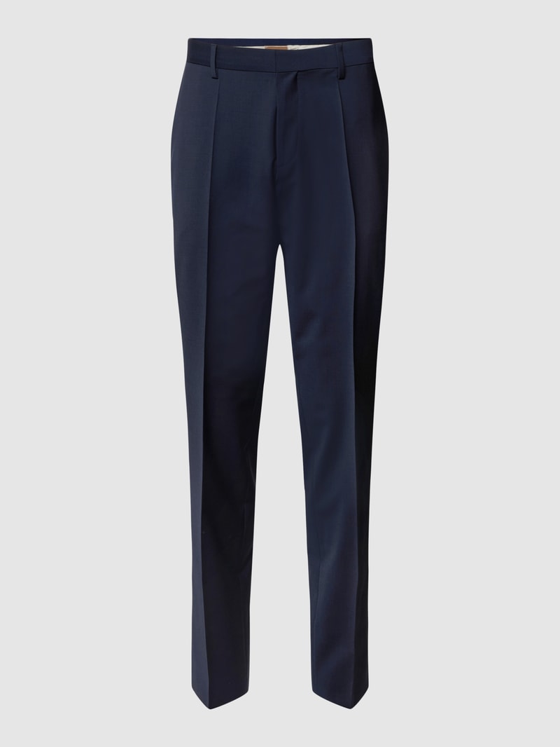 Slim Fit Anzughose Modell 'Genius' in marineblau